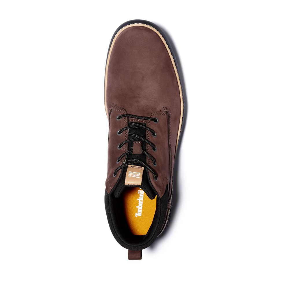 Timberland Chukka Μποτακια Ανδρικα Βαθυ Καφε - Cross Mark Better Δερματινα - Greece 3519260-ZP